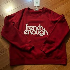 Sezane French Enough Sweatshirt Small